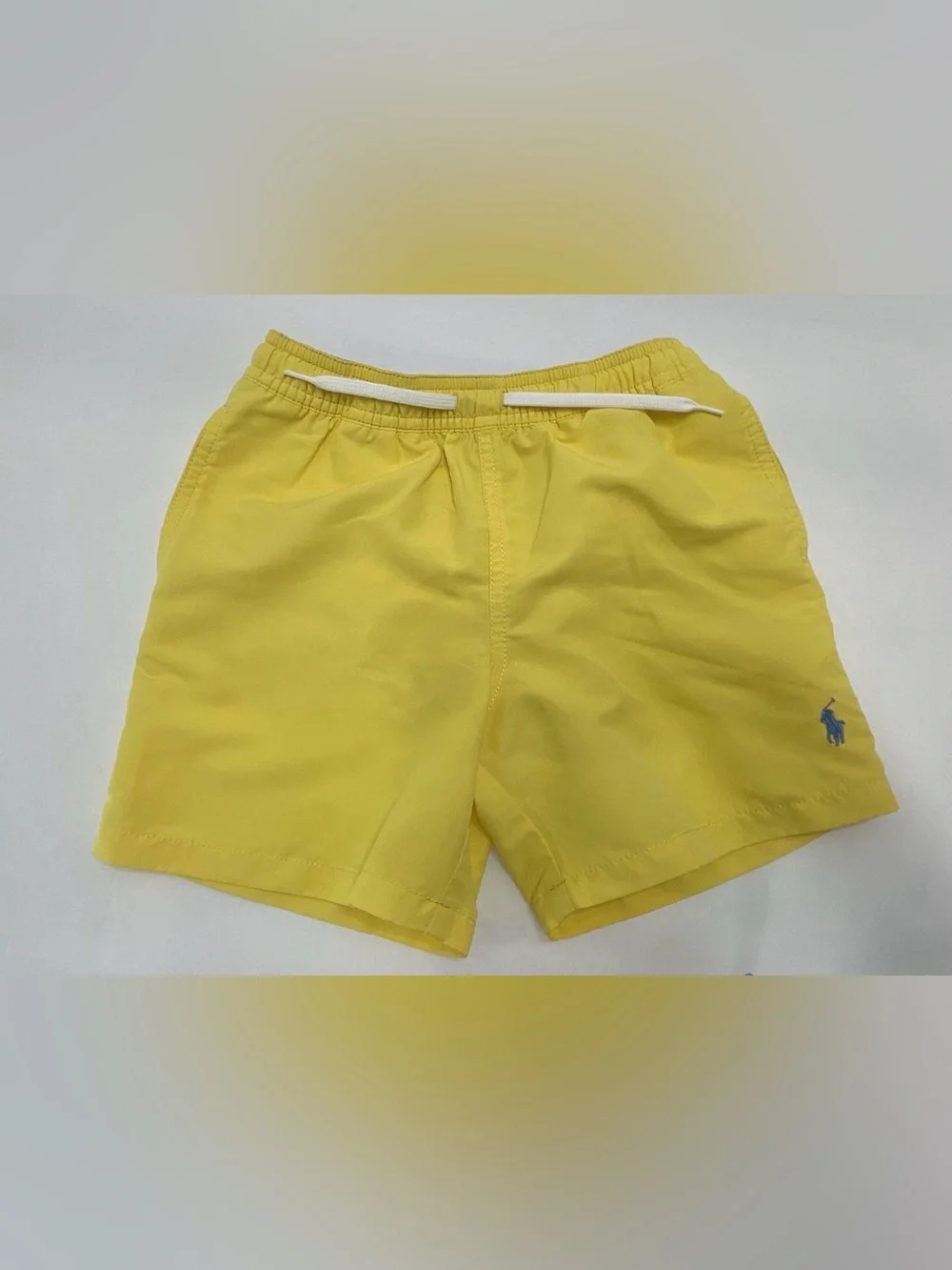 Kid's Polo Ralph Lauren Yellow Swim Shorts - Size 7
